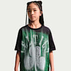 Playera de manga corta para niños talla grande Boston Celtics Nike Edge 26