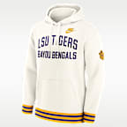 Sudadera con gorro sin cierre universitaria Nike para hombre LSU Legacy
