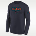 Chicago Bears Rivalries Collection Sideline Legend Big Kids' Nike Dri-FIT NFL Long-Sleeve T-Shirt