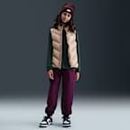 Pants holgados para niños talla grande Nike Sportswear Club Fleece