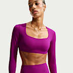 Nike Zenvy Women's Light-Support Padded Long-Sleeve Sports Bra