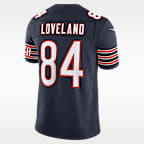 Colston Loveland Chicago Bears Men's Nike Dri-FIT NFL Limited Jersey