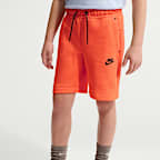 Shorts para niño talla grande Nike Sportswear Tech Fleece