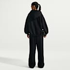 Nike Studio Fleece Heavyweight Women's Oversized Pleated Full-Zip Hoodie