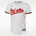 Gunnar Henderson Baltimore Orioles Baseline Big Kids' Nike MLB Home Replica Jersey