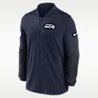 Playera Nike Dri-FIT de la NFL de medio cierre para hombre Seattle Seahawks Feel the Pressure
