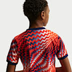 Norway Big Kids' Nike Dri-FIT Soccer Pre-Match Short-Sleeve Top