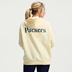 Sudadera con gorro sin cierre Nike Dri-FIT de la NFL para mujer Green Bay Packers Rivalries Collection Sideline