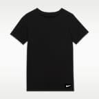 Camisetas interiores de cuello redondo para niños talla grande (paquete de 2) Nike