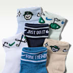 Nike Kids' Fore the Win Welt Art Socks (6 Pairs)