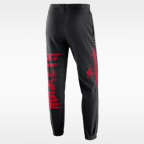 Pants de básquetbol de tejido Fleece Therma-FIT para hombre Houston Rockets Standard Issue