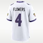 Zay Flowers Baltimore Ravens Men's Nike NFL Game Jersey