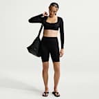 Nike Zenvy Women's Light-Support Padded Long-Sleeve Sports Bra