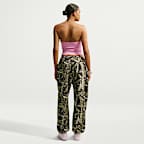 Pants oversized de tiro alto con dobladillo para mujer Nike Studio Fleece Medium Weight