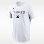 Playera Nike de la MLB para hombre New York Yankees Bold Team Name