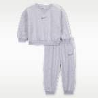 나이키 에센셜 베이비(12~24개월) 투피스 플리스 크루 세트