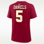 Playera Nike de la NFL para mujer Jayden Daniels Washington Commanders