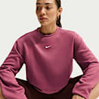 Nike Studio Fleece Sport Women's Dri-FIT Crew-Neck Sweatshirt