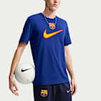 Playera de futbol Nike para hombre FC Barcelona Swoosh