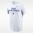 Playera universitaria Nike Dri-FIT Duke Courtside Basketball para hombre