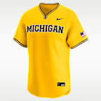 Jersey de béisbol universitario Nike Limited para hombre Michigan Wordmark