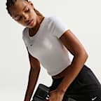 Nike One Fitted Women's Dri-FIT Short-Sleeve Cropped Top