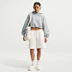 Nike Studio Fleece Medium Weight Women's Oversized Cropped Hoodie