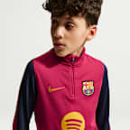Haut d'entraînement de football en maille Nike Dri-FIT FC Barcelona Strike pour ado