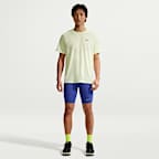 กางเกงวิ่งรัดรูปผู้ชายยาว 1/2 ส่วน Dri-FIT Nike Stride