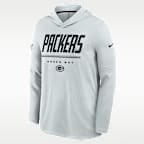 Green Bay Packers Sideline Men's Nike Dri-FIT NFL Long-Sleeve Hooded Top