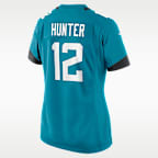 Travis Hunter Jacksonville Jaguars 2025 NFL Draft First Round Pick Women’s Nike NFL Game Jersey