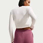 Pantalon ample taille mi-haute Nike Studio Fleece Medium Weight pour femme