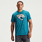 Playera Nike Dri-FIT de la NFL para hombre colección Jacksonville Jaguars Rivalries Sideline Velocity
