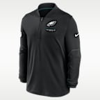 Playera Nike Dri-FIT de la NFL de medio cierre para hombre Philadelphia Eagles Sideline