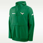 Philadelphia Eagles Alt Option Route Anorak Men's Nike NFL 1/2-Zip Hooded Jacket