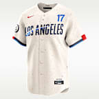 Jersey Nike Dri-FIT ADV de la MLB Limited para hombre Shohei Ohtani Los Angeles Dodgers City Connect