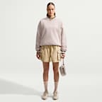 Nike Studio Fleece Medium Weight Women's Oversized V-Neck Top