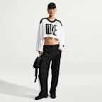Nike Sportswear Women's Oversized Long-Sleeve Cropped Jersey