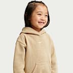 Sudadera con gorro sin cierre de tejido Fleece Studio infantil Nike Sportswear