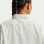 Nike Sportswear Chill Poplin Women's Oversized Woven Long-Sleeve Striped Top