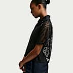 Nike Sportswear laza szabású, fűzős női póló dzsörzéfelső