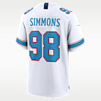 Jeffery Simmons Tennessee Titans Men's Nike NFL Game Jersey