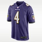 Jersey de fútbol americano Nike de la NFL Game para hombre Zay Flowers Baltimore Ravens