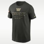Playera Nike Dri-FIT de la NFL para hombre Washington Commanders Salute to Service Sideline Primary Edge