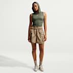Nike Sportswear Women's Loose Mid-Rise Satin Cargo Shorts