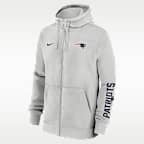 New England Patriots Club Men's Nike NFL Full-Zip Hoodie