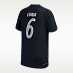 Jersey de futbol Nike Aero-FIT de Diego Luna del USMNT visitante 2026 Match para niños talla grande