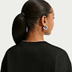 Sweatshirt folgada de gola redonda Nike Studio Fleece Júnior (Rapariga)