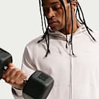 Sudadera con gorro de alto rendimiento Dri-FIT de cierre completo con protección contra los rayos UV para hombre Nike Primary NanoKnit