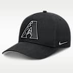 Gorra de rejilla Nike Dri-FIT de la MLB ajustable y con estructura A-Frame para hombre Arizona Diamondbacks Rise